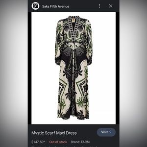 NWT Farm Rio dress XL